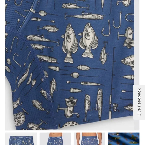 Men's Dang Soft Boxer Briefs Fish Lure - Picture 2 of 3